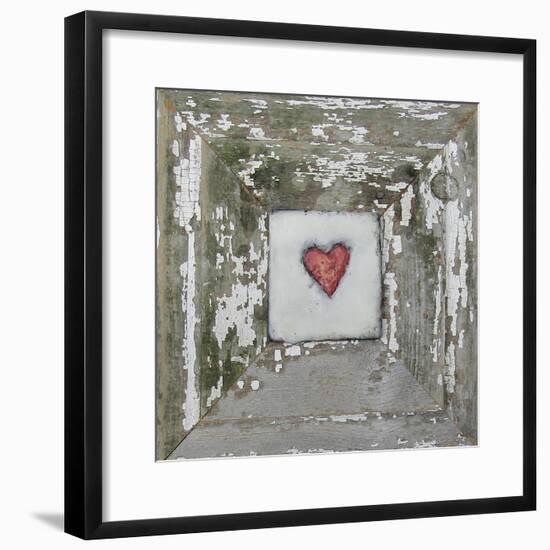 Hearts' Desire Distressed White-lovISart-Framed Giclee Print