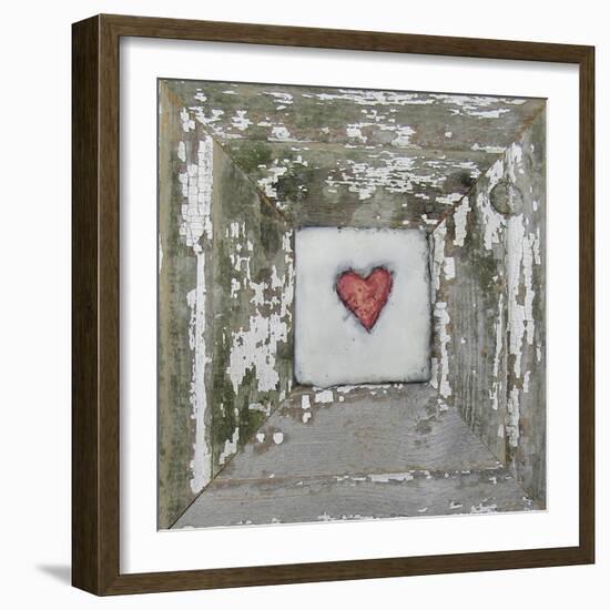 Hearts' Desire Distressed White-lovISart-Framed Giclee Print