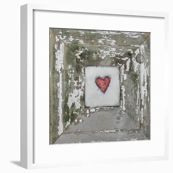 Hearts' Desire Distressed White-lovISart-Framed Giclee Print