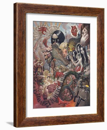 Hearts, Minds and Idle Hands-Aaron Jasinski-Framed Art Print