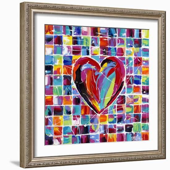 Hearts of a Different Color II-Carolee Vitaletti-Framed Art Print