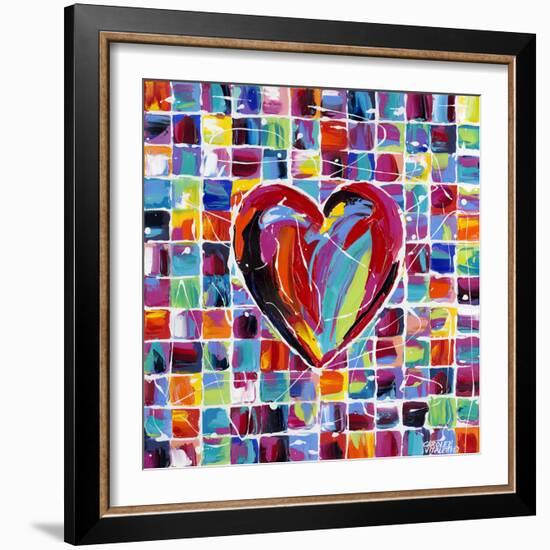 Hearts of a Different Color II-Carolee Vitaletti-Framed Art Print