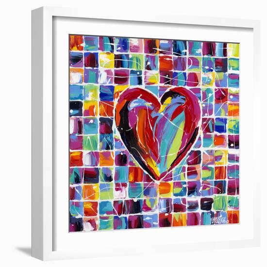 Hearts of a Different Color II-Carolee Vitaletti-Framed Art Print