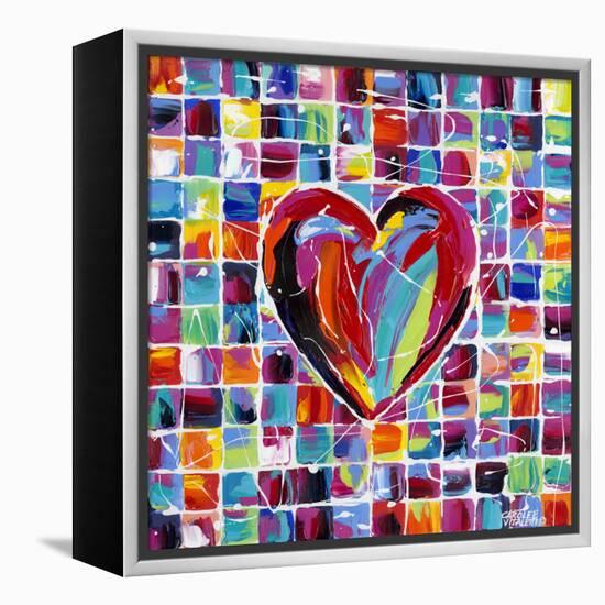 Hearts of a Different Color II-Carolee Vitaletti-Framed Stretched Canvas