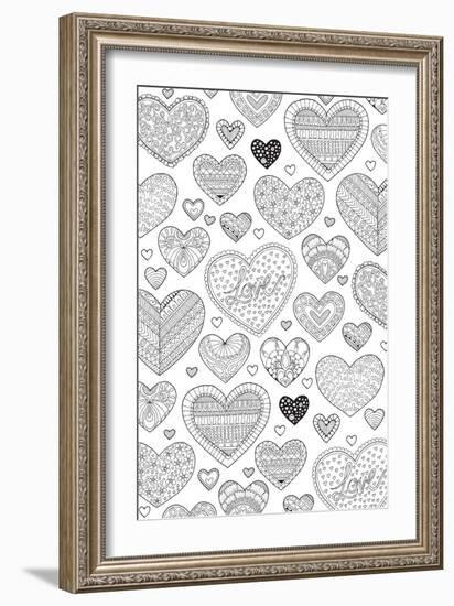 Hearts on Hearts-Hello Angel-Framed Giclee Print