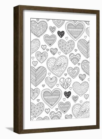 Hearts on Hearts-Hello Angel-Framed Giclee Print