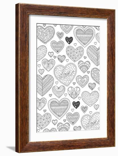 Hearts on Hearts-Hello Angel-Framed Giclee Print