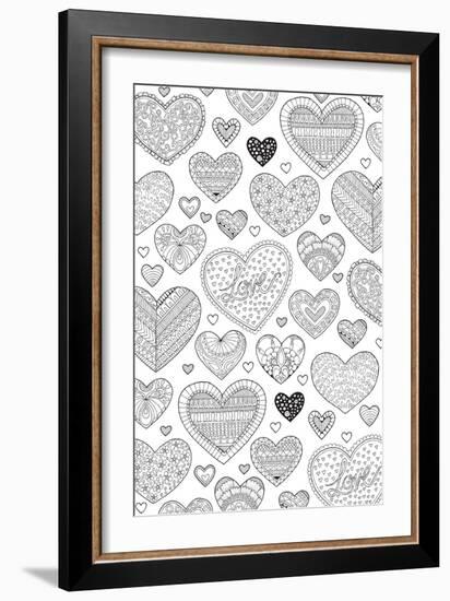 Hearts on Hearts-Hello Angel-Framed Giclee Print