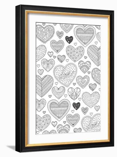 Hearts on Hearts-Hello Angel-Framed Giclee Print