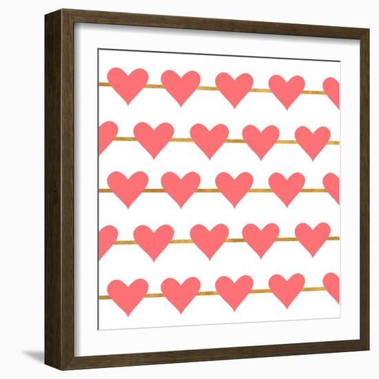 Hearts on Strings-Sd Graphics Studio-Framed Art Print