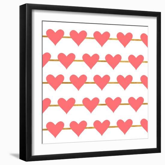 Hearts on Strings-Sd Graphics Studio-Framed Art Print