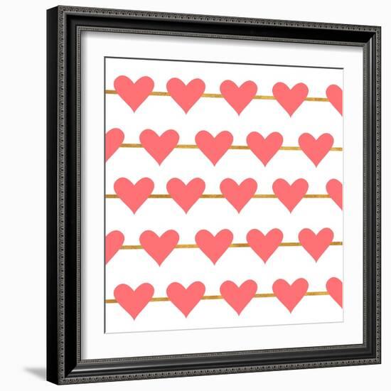 Hearts on Strings-Sd Graphics Studio-Framed Art Print