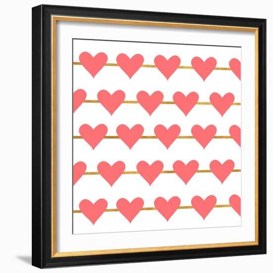 Hearts on Strings-Sd Graphics Studio-Framed Art Print