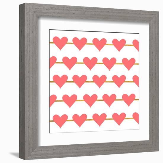 Hearts on Strings-Sd Graphics Studio-Framed Art Print