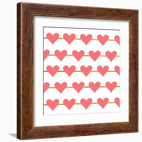 Hearts on Strings-Sd Graphics Studio-Framed Art Print