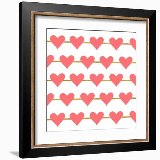 Hearts on Strings-Sd Graphics Studio-Framed Art Print