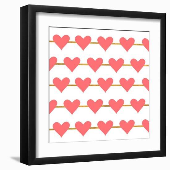 Hearts on Strings-Sd Graphics Studio-Framed Art Print