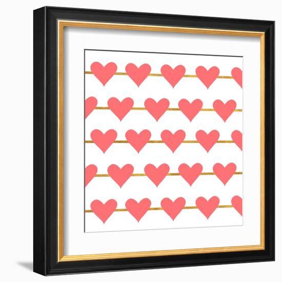 Hearts on Strings-Sd Graphics Studio-Framed Art Print