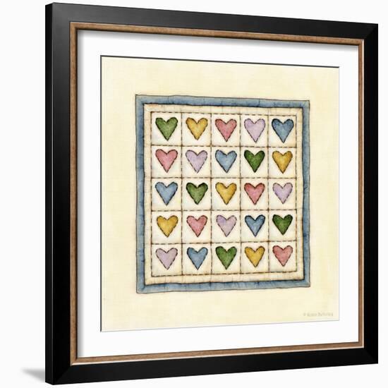 Hearts Patchwork-Robin Betterley-Framed Giclee Print