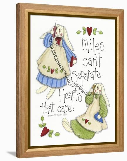 Hearts That Care 2 Bunnies-Debbie McMaster-Framed Premier Image Canvas