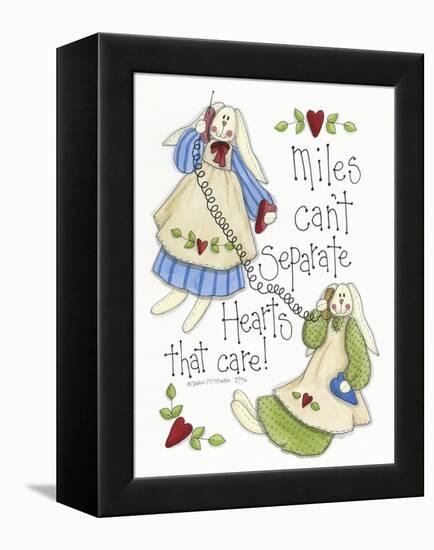 Hearts That Care 2 Bunnies-Debbie McMaster-Framed Premier Image Canvas