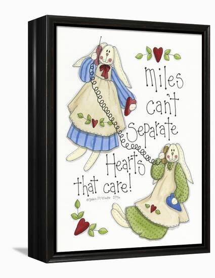 Hearts That Care 2 Bunnies-Debbie McMaster-Framed Premier Image Canvas