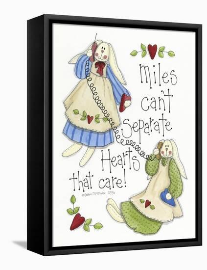 Hearts That Care 2 Bunnies-Debbie McMaster-Framed Premier Image Canvas