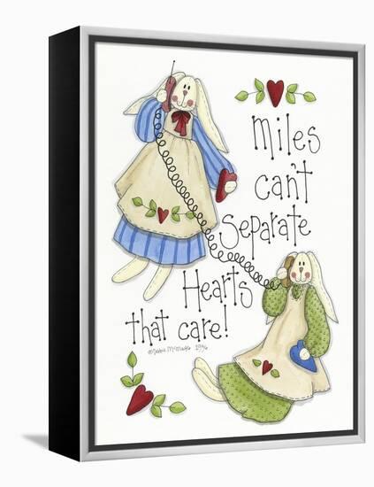 Hearts That Care 2 Bunnies-Debbie McMaster-Framed Premier Image Canvas