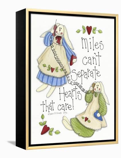 Hearts That Care 2 Bunnies-Debbie McMaster-Framed Premier Image Canvas