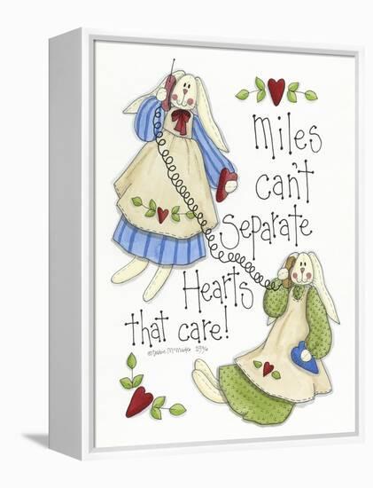 Hearts That Care 2 Bunnies-Debbie McMaster-Framed Premier Image Canvas