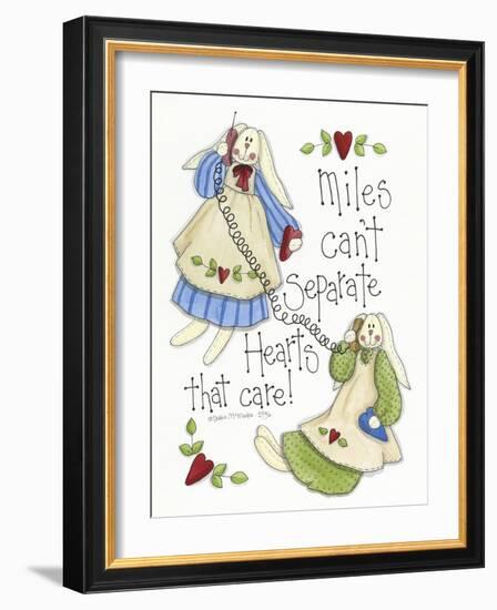 Hearts That Care 2 Bunnies-Debbie McMaster-Framed Premium Giclee Print