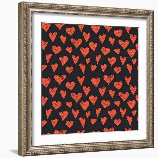 Hearts.-TashaNatasha-Framed Art Print