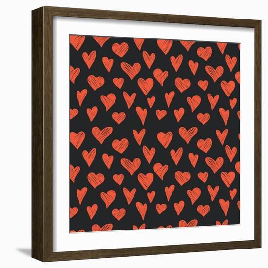 Hearts.-TashaNatasha-Framed Art Print