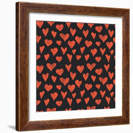 Hearts.-TashaNatasha-Framed Art Print