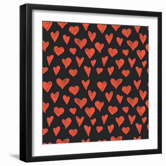 Hearts.-TashaNatasha-Framed Art Print