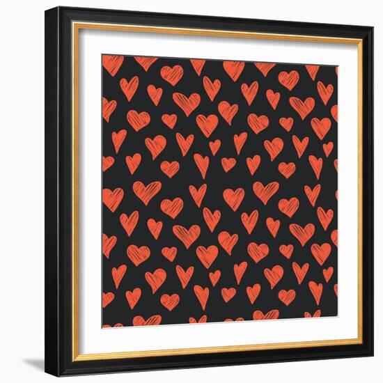 Hearts.-TashaNatasha-Framed Art Print