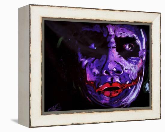 Heath Ledger 001-Rock Demarco-Framed Premier Image Canvas