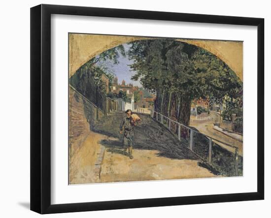 Heath Street, Hampstead, 1852-55-Ford Madox Brown-Framed Giclee Print