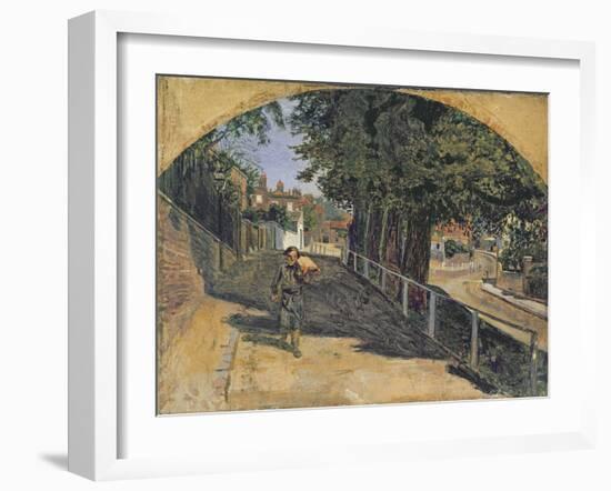 Heath Street, Hampstead, 1852-55-Ford Madox Brown-Framed Giclee Print