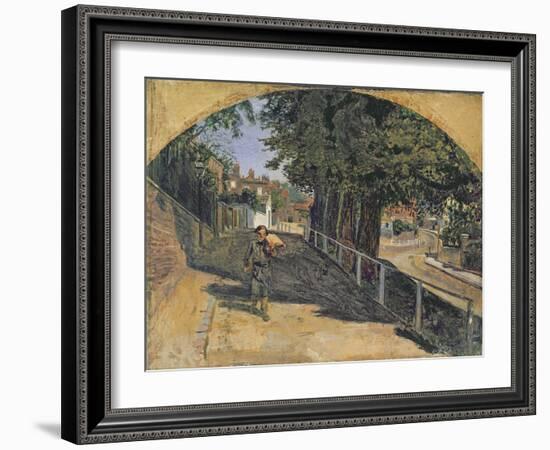 Heath Street, Hampstead, 1852-55-Ford Madox Brown-Framed Giclee Print