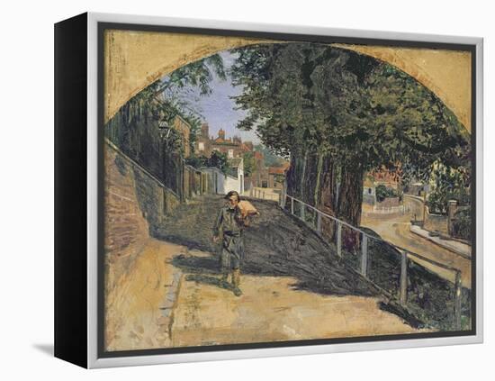 Heath Street, Hampstead, 1852-55-Ford Madox Brown-Framed Premier Image Canvas