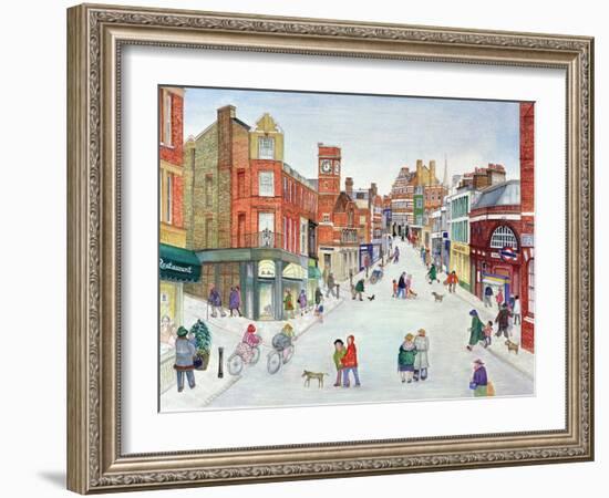 Heath Street, Hampstead-Gillian Lawson-Framed Giclee Print