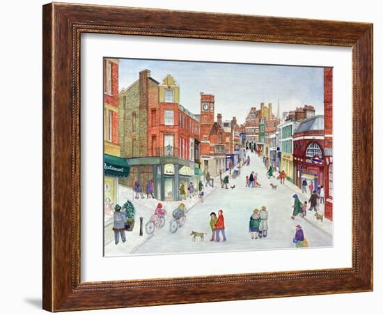 Heath Street, Hampstead-Gillian Lawson-Framed Giclee Print