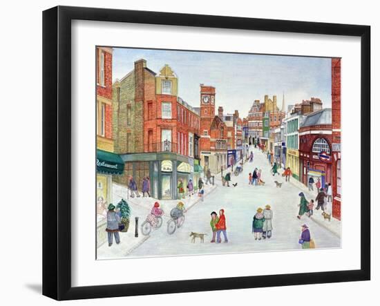 Heath Street, Hampstead-Gillian Lawson-Framed Giclee Print