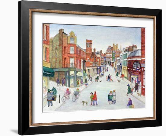 Heath Street, Hampstead-Gillian Lawson-Framed Giclee Print