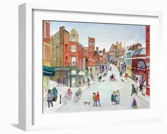 Heath Street, Hampstead-Gillian Lawson-Framed Giclee Print