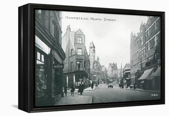 Heath Street in Hampstead-null-Framed Premier Image Canvas