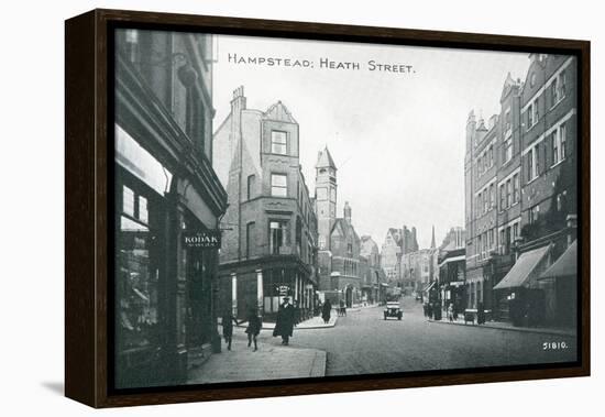 Heath Street in Hampstead-null-Framed Premier Image Canvas