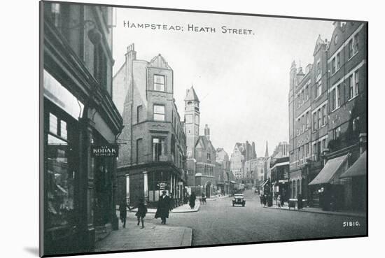 Heath Street in Hampstead-null-Mounted Photographic Print