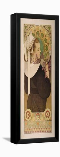 Heather from Coastal Cliffs, 1902-Alphonse Mucha-Framed Premier Image Canvas